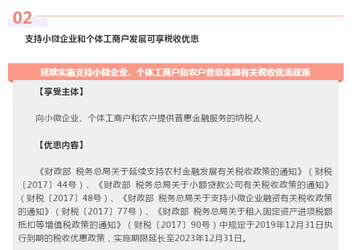 為小微企業(yè)和個(gè)體工商戶紓困解難，這些稅費(fèi)優(yōu)惠政策請收好